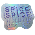 Sticker "Spice Spice Baby", 3 x 4cm,                                          Shiny & Glitter