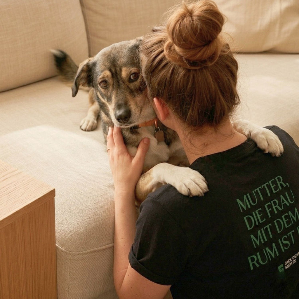 Shirt "Mutter, die Frau mit dem Rum ist da.", 100% Bio-Baumwolle