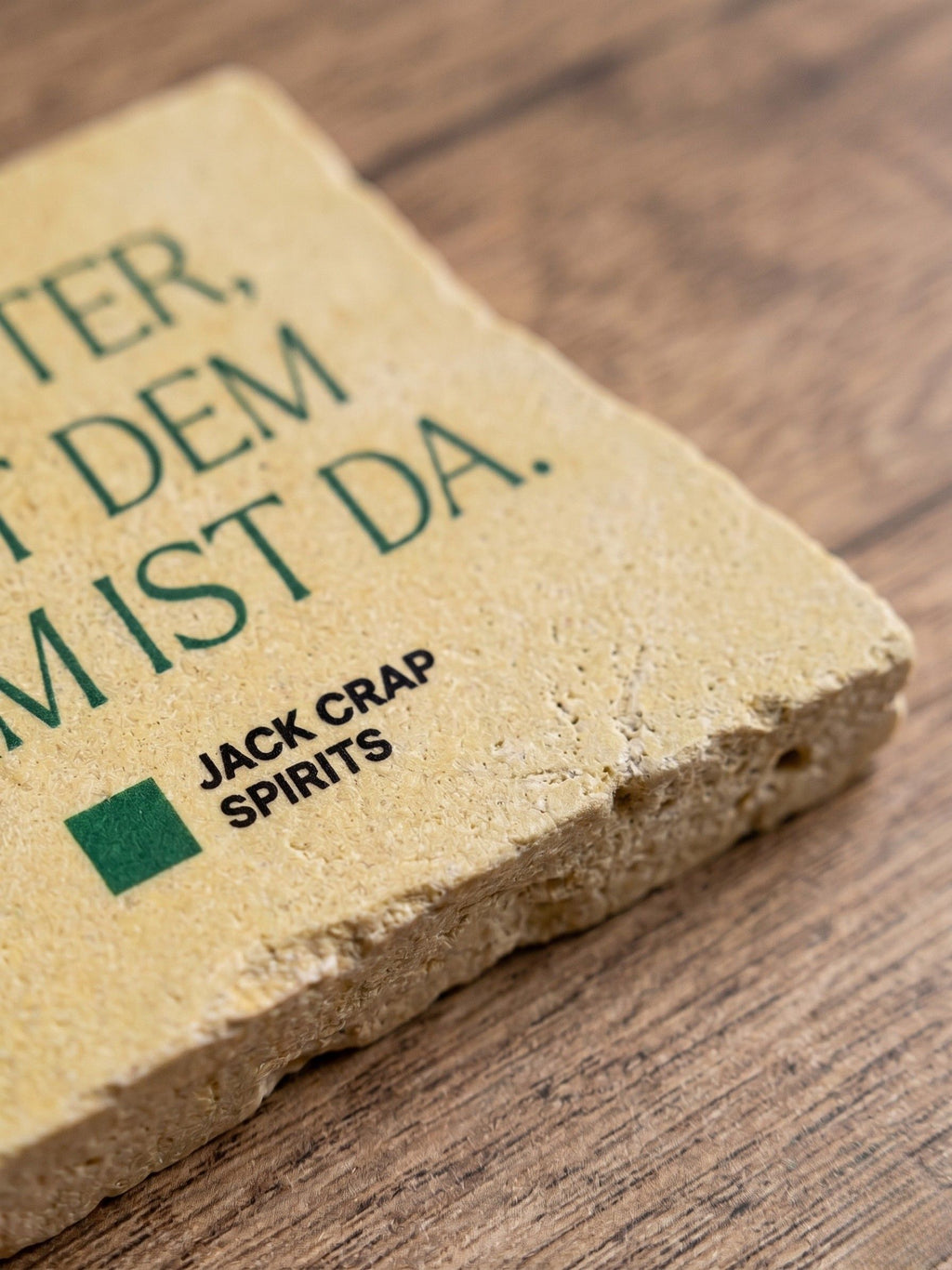 Kachel mit Statement 10x10cm (Untersetzer), versch. Varianten