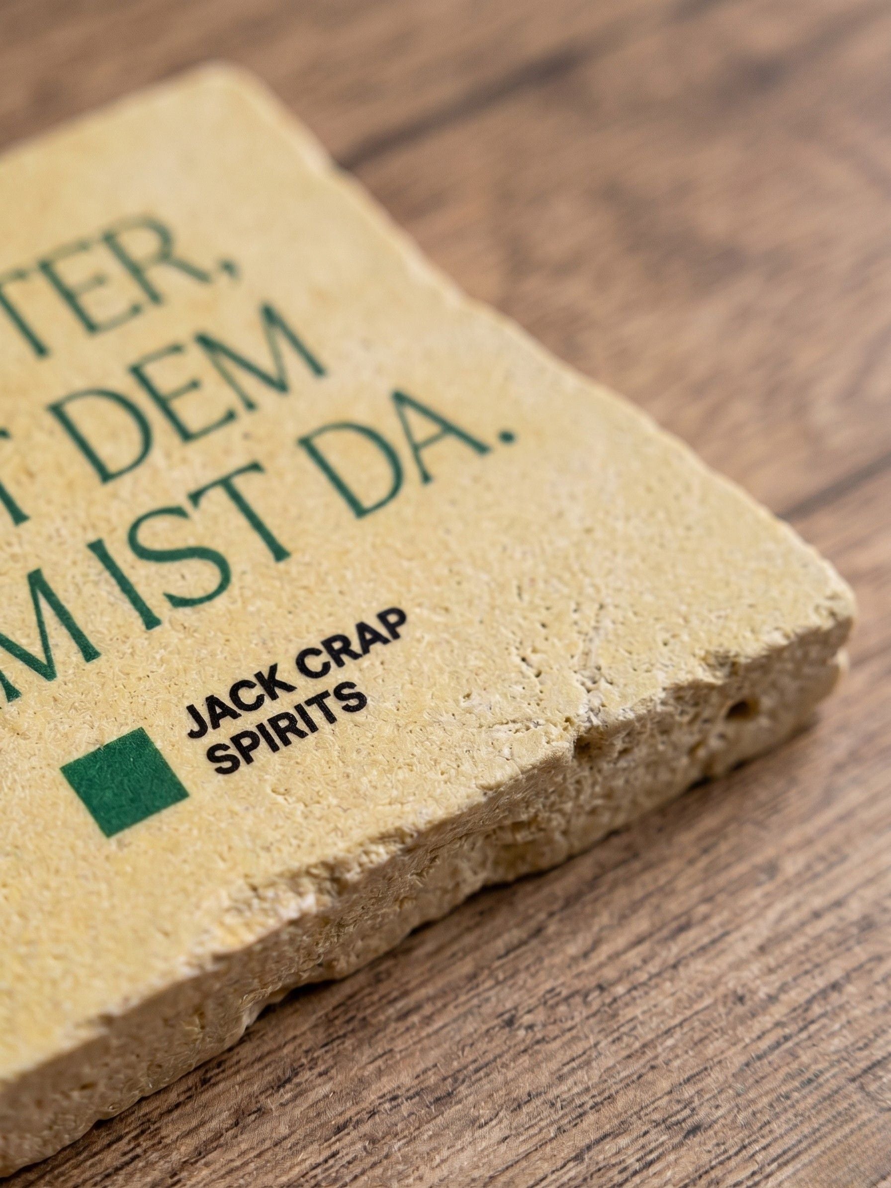 Kachel mit Statement 10x10cm (Untersetzer), versch. Varianten