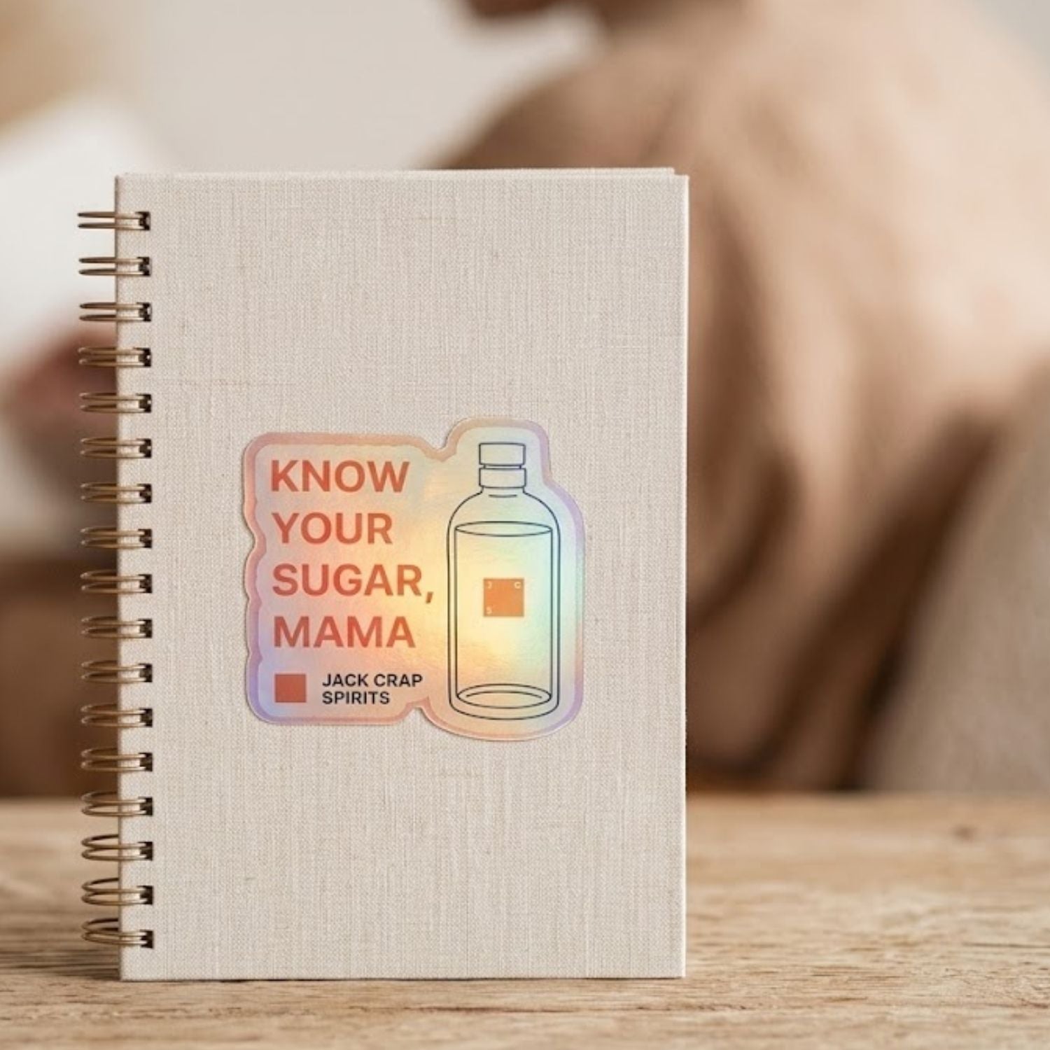 Sticker "Sugar, Mama", 4,5 x 4,5cm, Shiny & Metallic