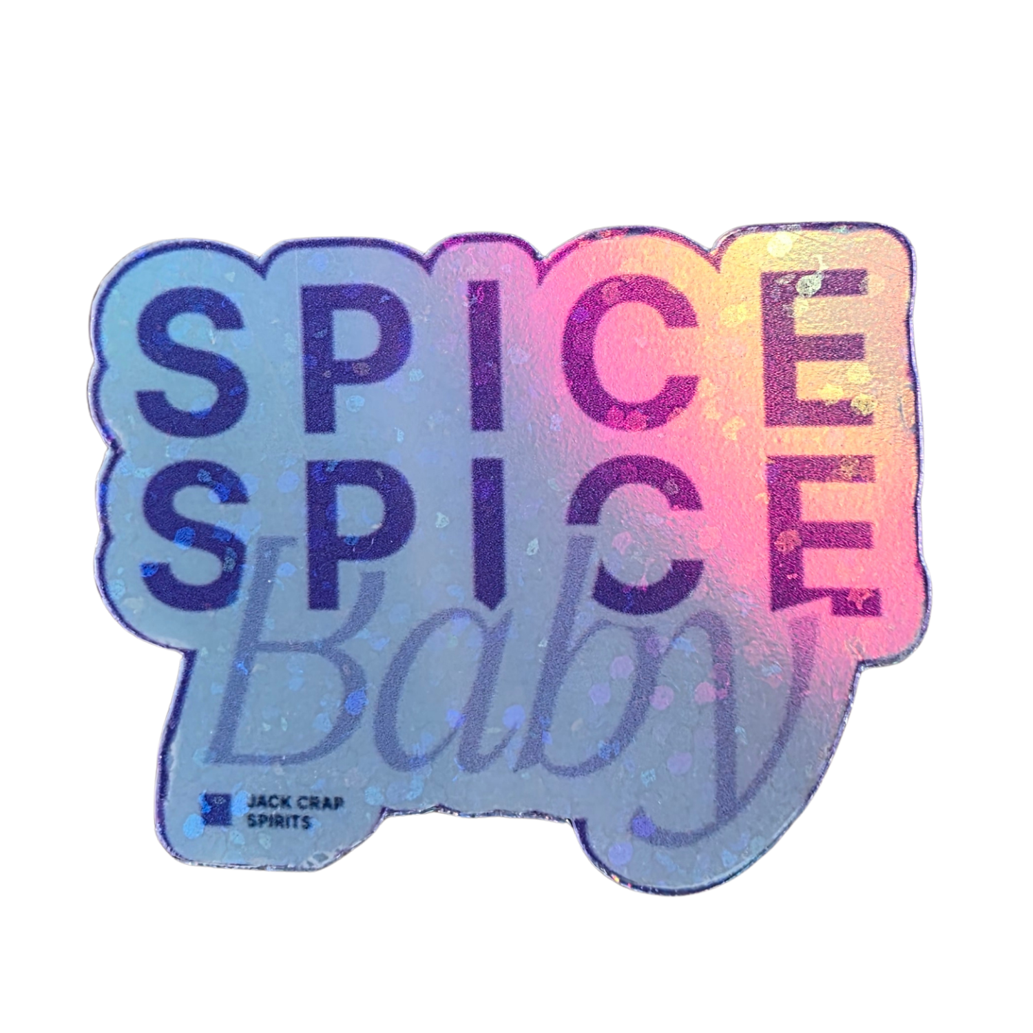 Sticker "Spice Spice Baby", 3 x 4cm,                                          Shiny & Glitter